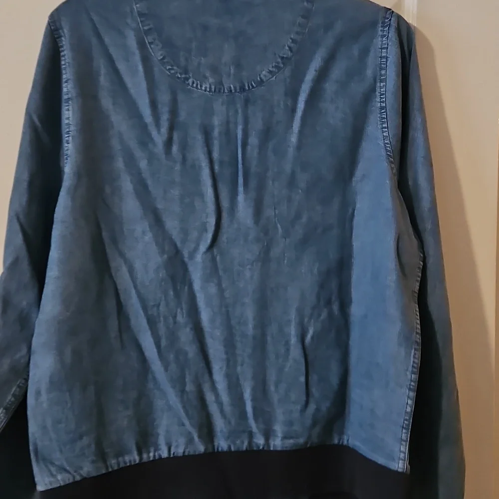 The Limited Denim Blue Bomber Jacket - Picture 3 of 5
